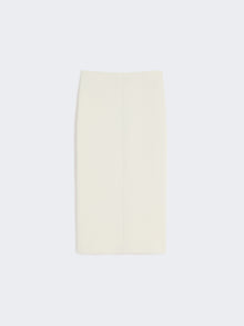 Straight-Fit Scuba Jersey Skirt for Women - Beige - Max Mara UAE