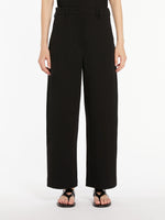 Straight-fit scuba jersey trousers