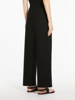 Straight-fit scuba jersey trousers