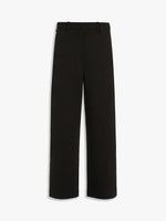 Straight-fit scuba jersey trousers