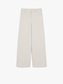 Wide jersey trousers