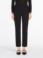 Scuba Jersey Trousers for Women - Black - Max Mara UAE