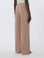 Wide-fit jersey trousers