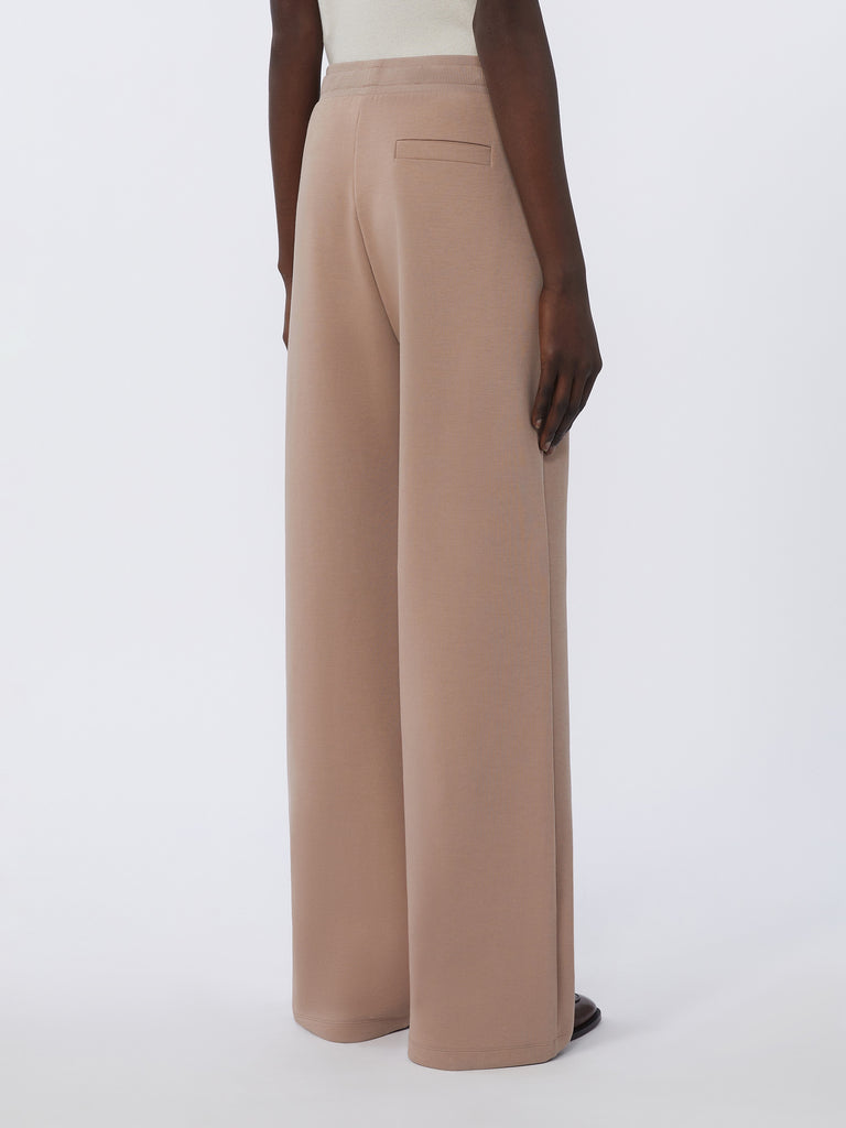Wide-fit jersey trousers