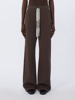 Wide-fit jersey trousers