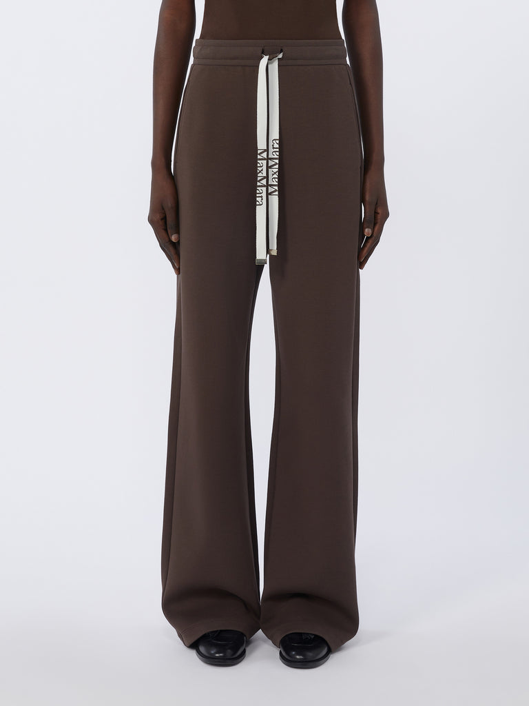 Wide-fit jersey trousers