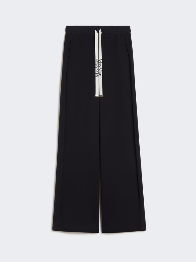 max mara wide-fit jersey trousers for women