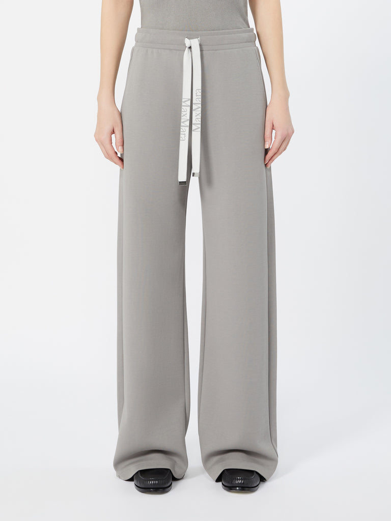 max mara wide double jersey trousers