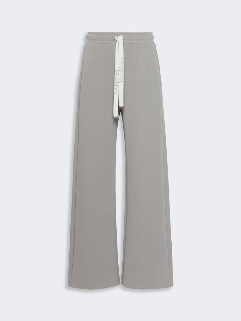 max mara wide double jersey trousers