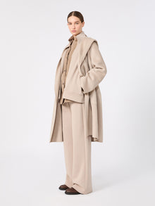 max mara wide double jersey trousers for women