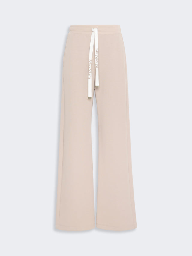 max mara wide double jersey trousers for women