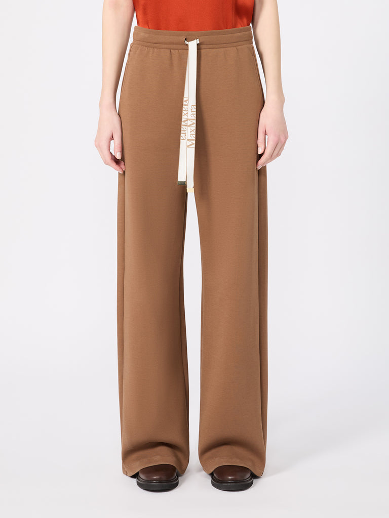 max mara wide double jersey trousers