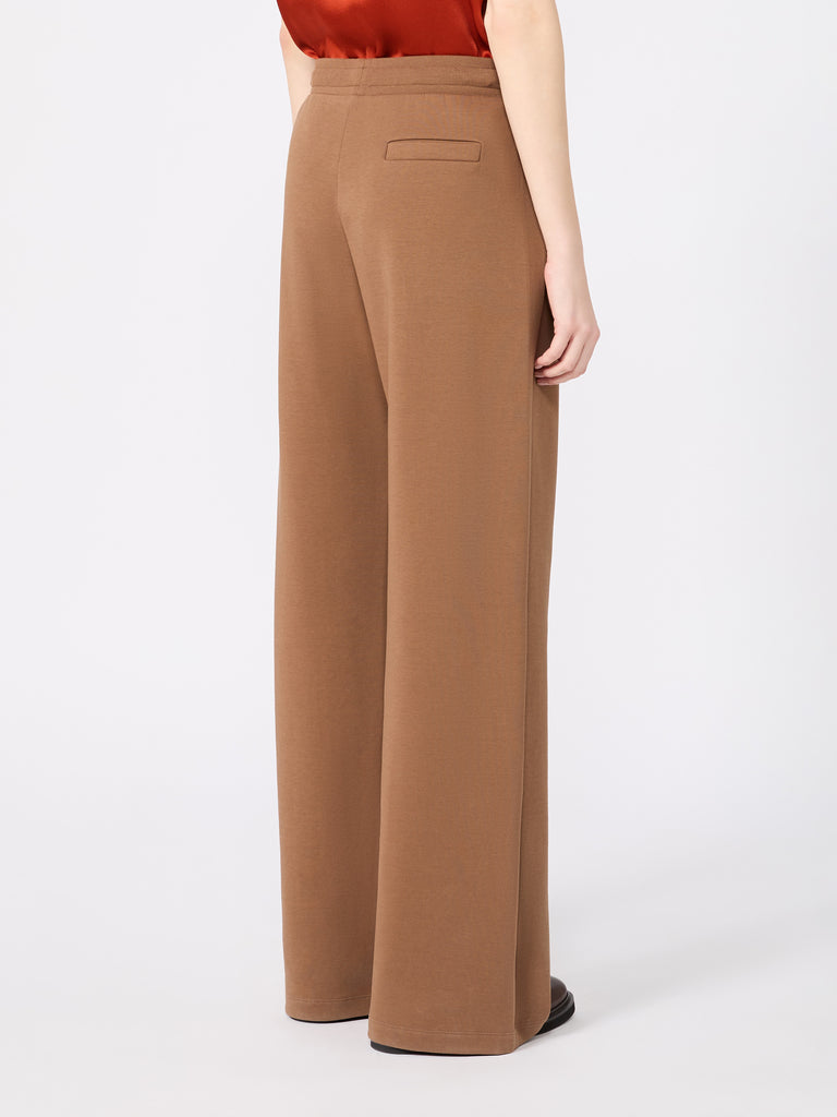 max mara wide double jersey trousers