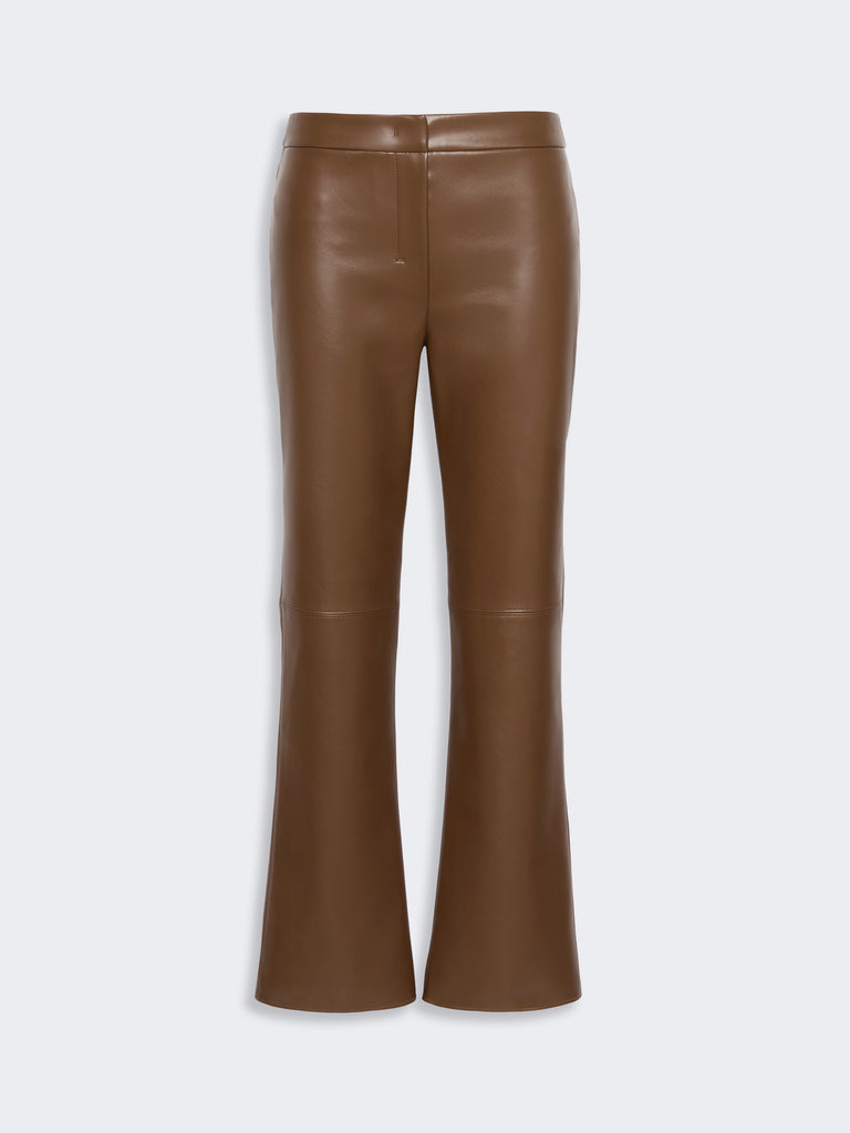 max mara slim-fit coated jersey trousers