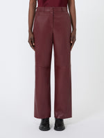 max mara regular coated jersey trousers for women