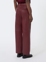 max mara regular coated jersey trousers for women