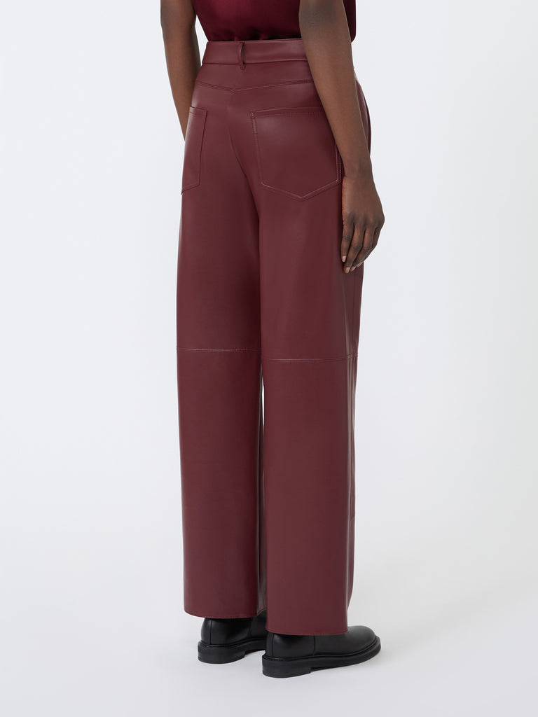 max mara regular coated jersey trousers