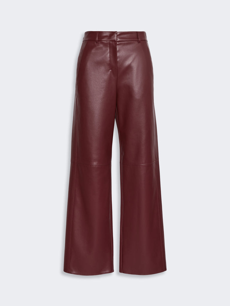 max mara regular coated jersey trousers