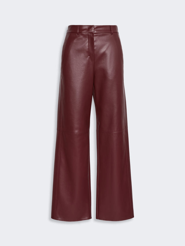 max mara regular coated jersey trousers for women