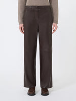 max mara regular coated jersey trousers for women