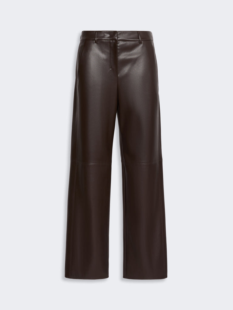 max mara regular coated jersey trousers