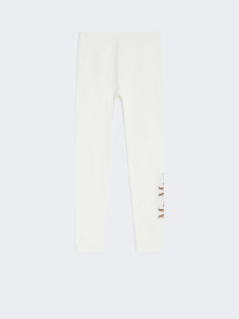 Stretch Technical Fabric Leggings for Women - White - Max Mara UAE