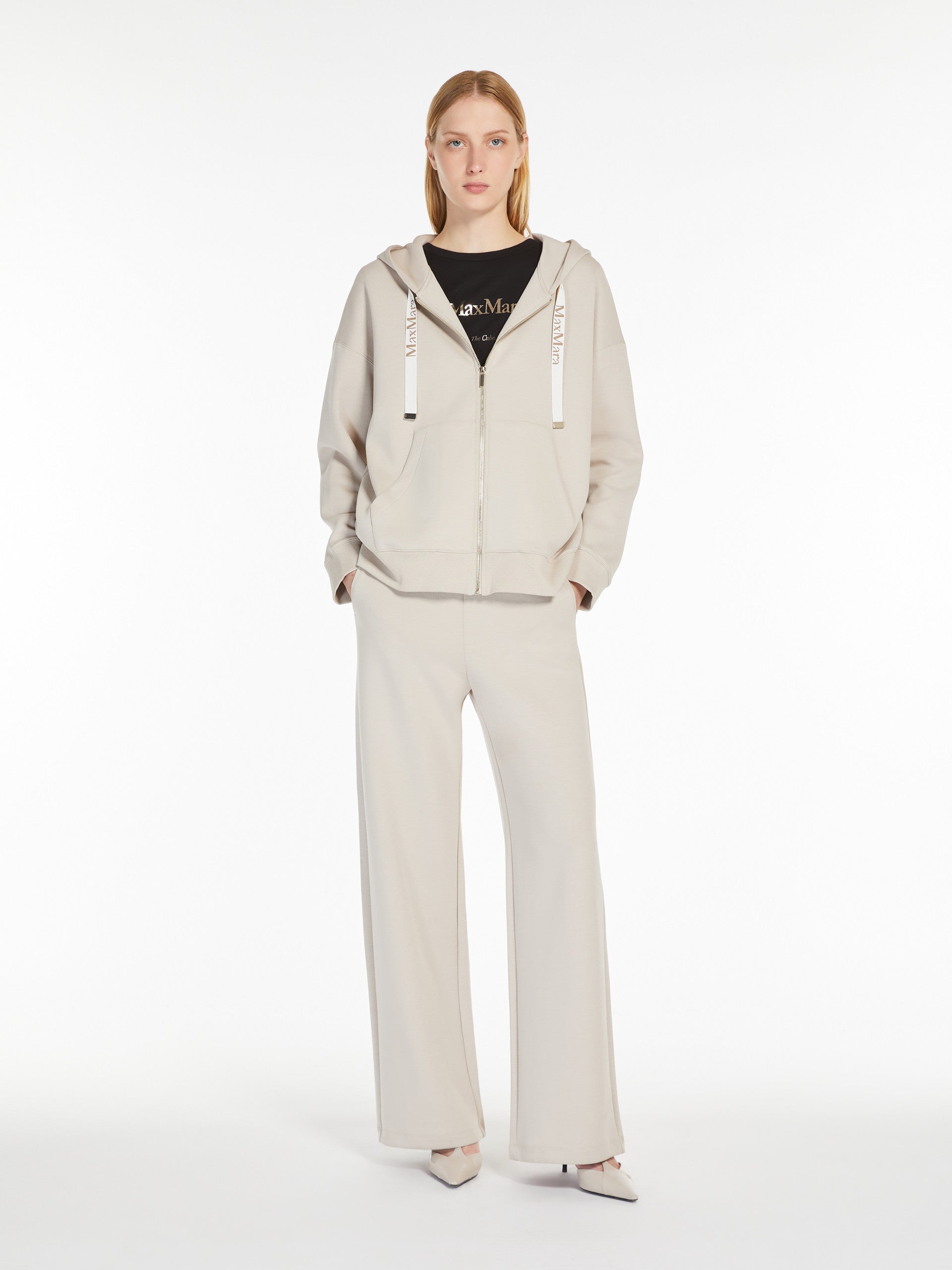 Technical cotton jersey sweatshirt