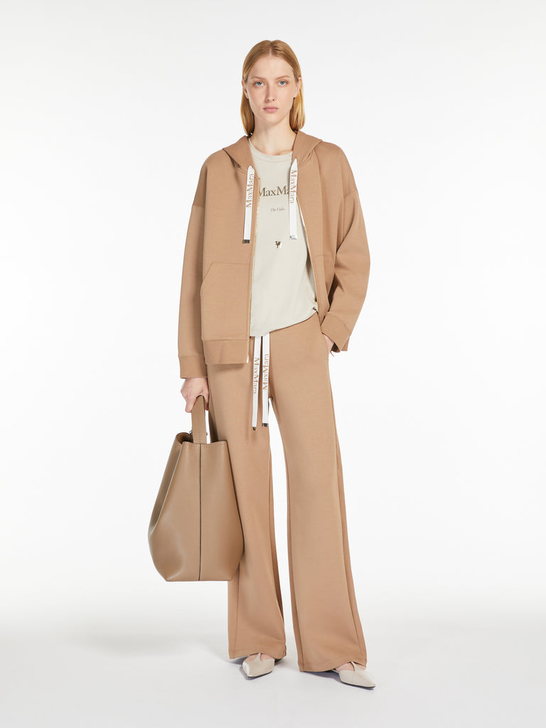 max mara technical cotton jersey sweatshirt