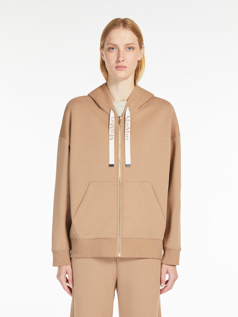 max mara technical cotton jersey sweatshirt
