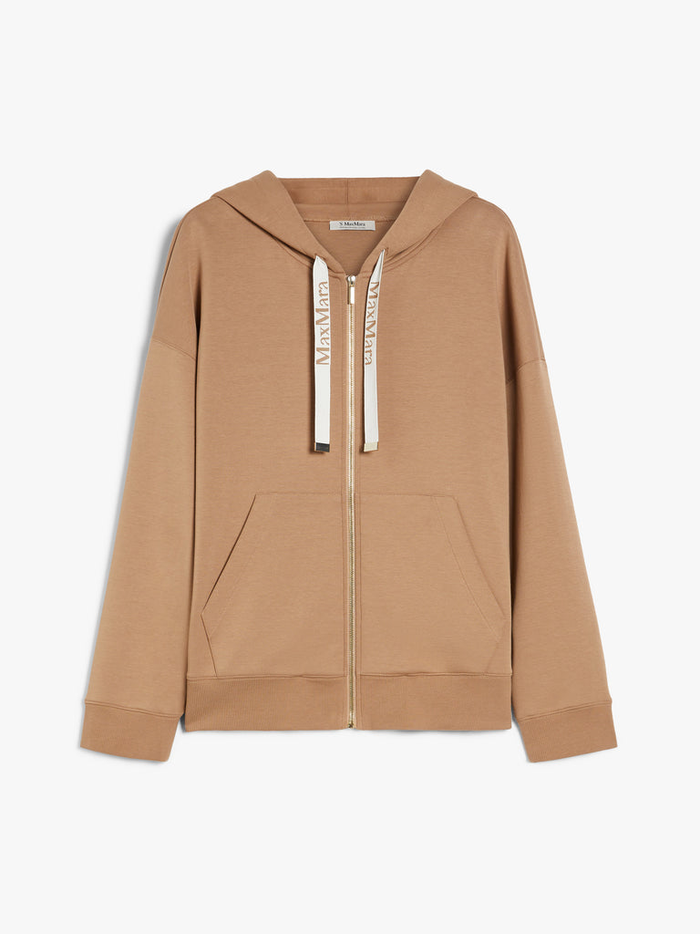 max mara technical cotton jersey sweatshirt