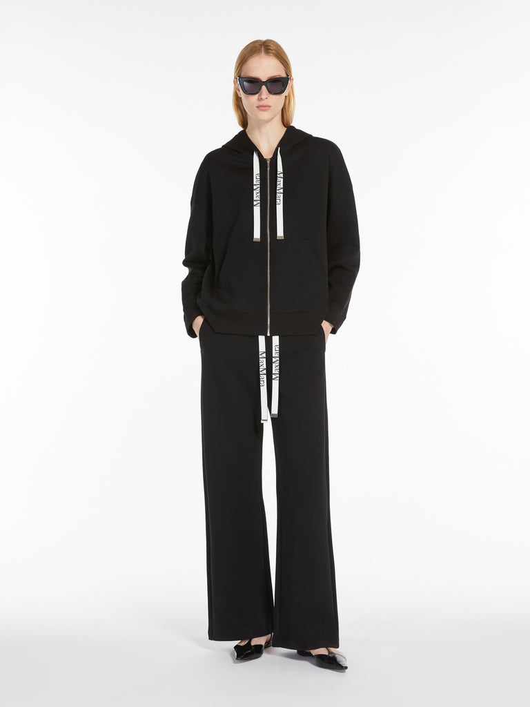 max mara technical cotton jersey sweatshirt