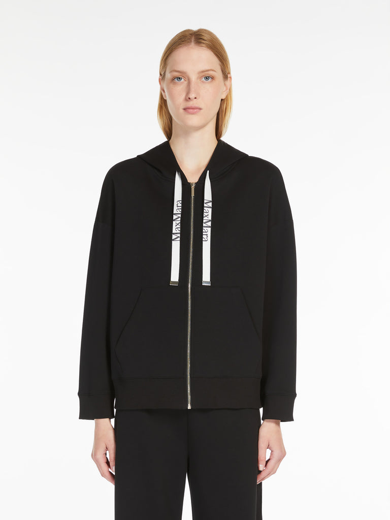 max mara technical cotton jersey sweatshirt