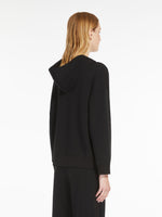 Technical Cotton Jersey Sweatshirt for Women - Black - Max Mara UAE