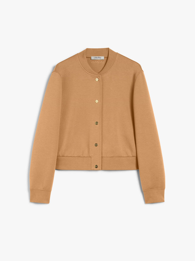 Scuba Jersey Bomber Jacket for Women - Colonial - Max Mara UAE