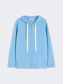 Scuba Jersey Logo Sweatshirt for Women - Turquoise - Max Mara UAE