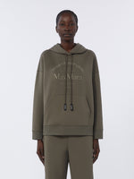 max mara technical cotton jersey sweatshirt for women
