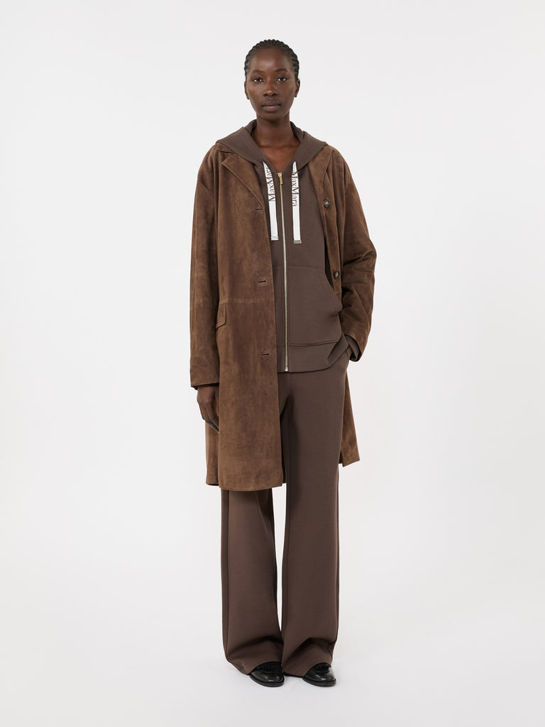 max mara technical jersey zip-up sweatshirt