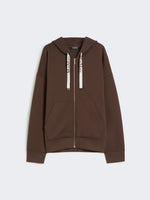 max mara technical jersey zip-up sweatshirt for women