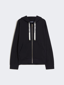 Technical Jersey Zip-Up Sweatshirt for Women - Ultramarine - Max Mara UAE