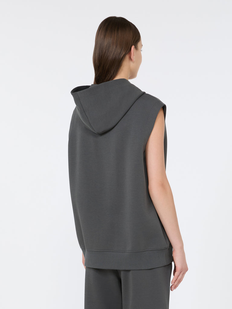 max mara technical cotton jersey sweatshirt