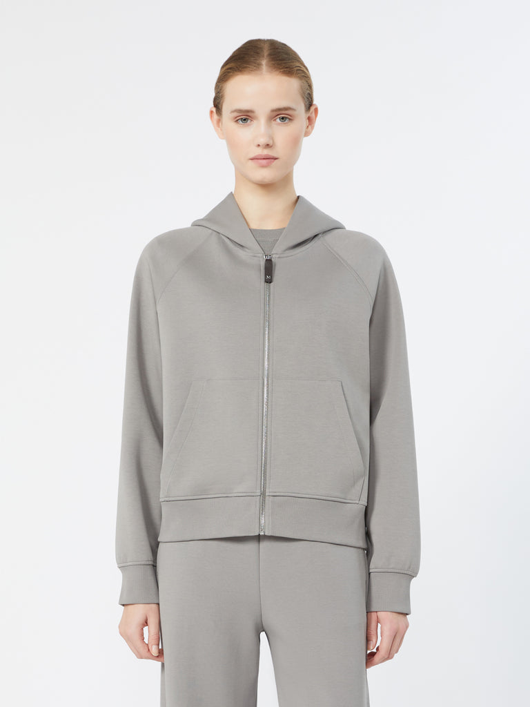 max mara technical cotton jersey sweatshirt