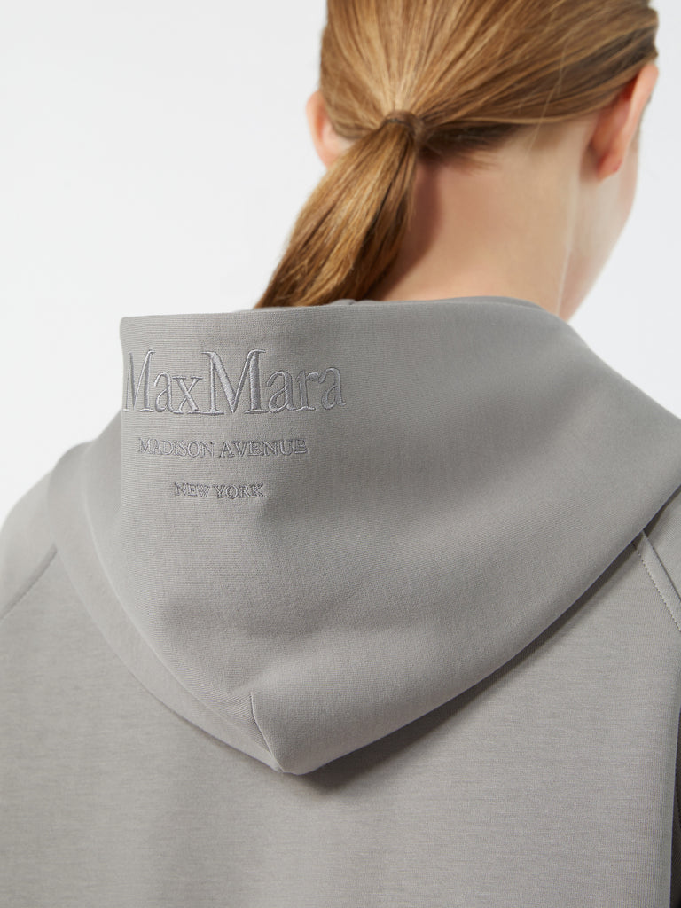 max mara technical cotton jersey sweatshirt