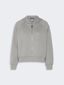 Technical Cotton Jersey Sweatshirt for Women - Pearl Grey - Max Mara UAE