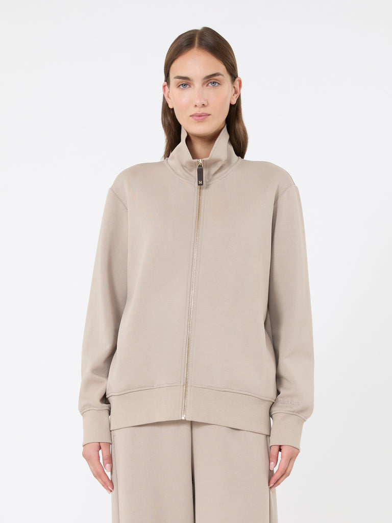max mara technical cotton jersey sweatshirt