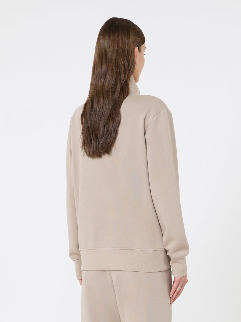 max mara technical cotton jersey sweatshirt