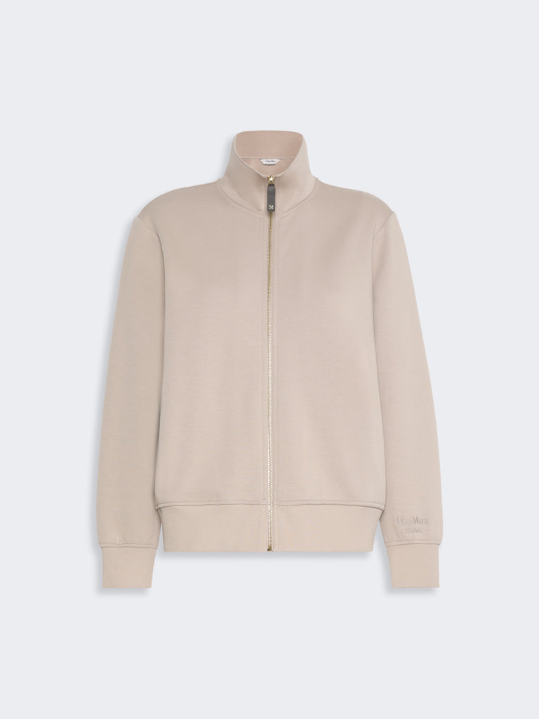 max mara technical cotton jersey sweatshirt