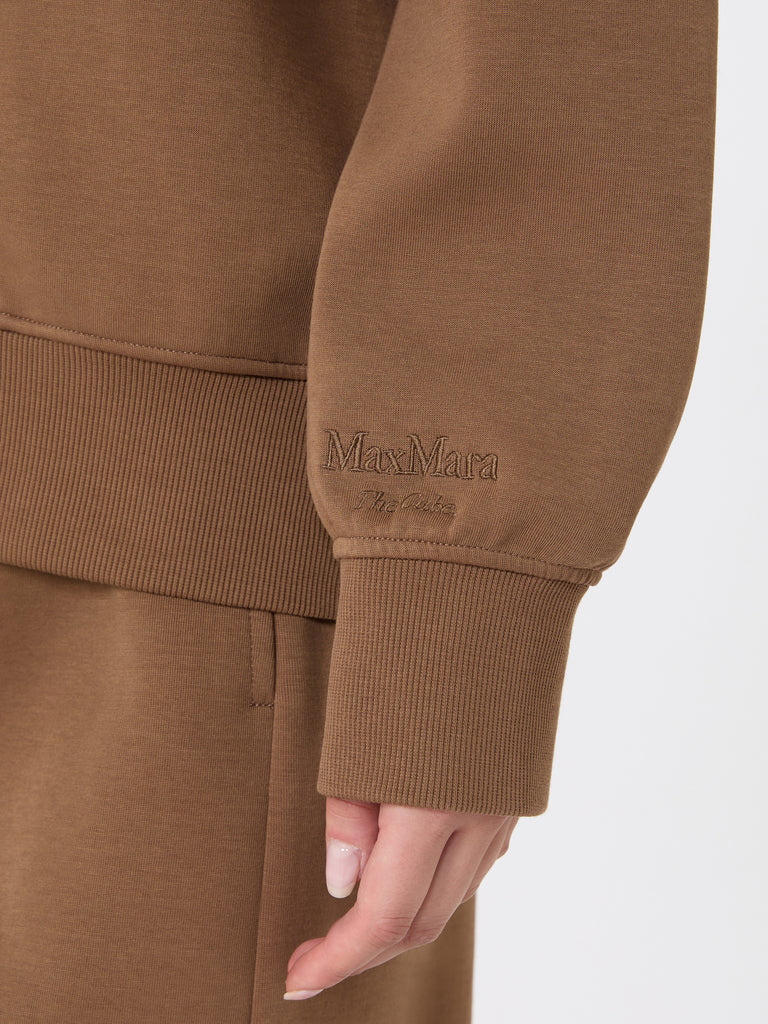 max mara technical cotton jersey sweatshirt
