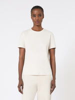 Embroidered Jersey T-Shirt for Women - Sand - Max Mara UAE