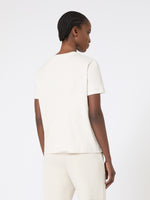 Embroidered Jersey T-Shirt for Women - Sand - Max Mara UAE