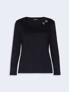 Cotton Jersey T-Shirt for Women - Ultramarine - Max Mara UAE